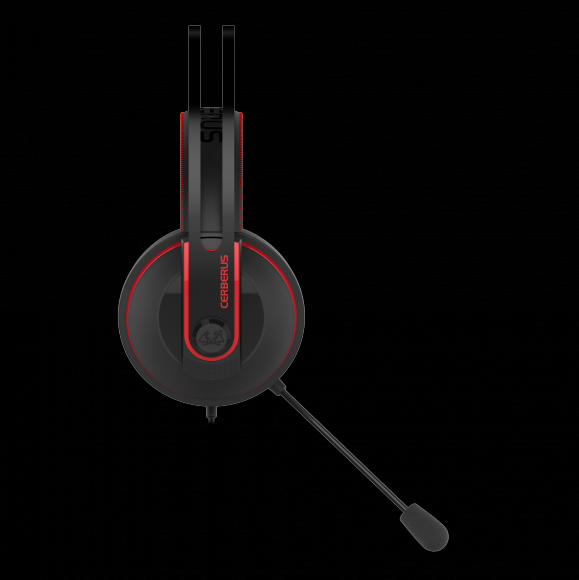 Cerberus V2 gaming headset_red_side