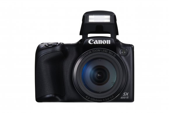 SX400_IS FRT Black Flash Up